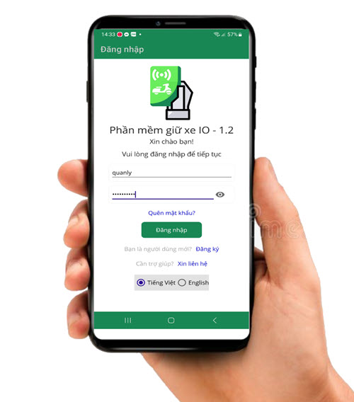 Phần mềm giữ xe dễ sử dụng