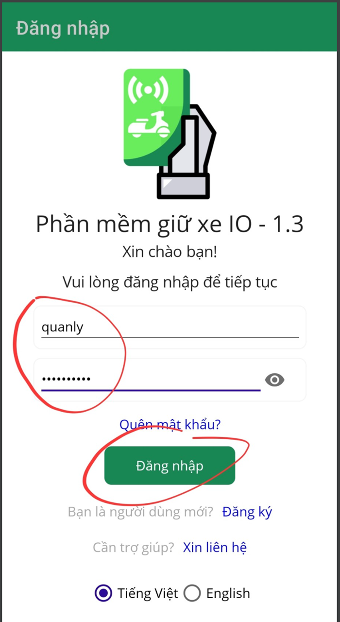Hướng dẫn sử dụng ứng dụng IO